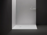 Receveur de douche, extra plat, résine, finition Pizarra blanc