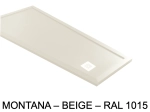 Receveurs de douche sur mesure, en forme de trapèze (60-210 cm x 60-100 cm) Résine Extra plat LIVRAISON OFFERTE