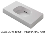 Plan vasque système d’évacuation discret L 50 à 201 x P 40 à 51 cm, finition lisse mate, 10 couleurs, Anti bactérien, résine Akrytan® teinté dans la masse, Livraison Offerte.