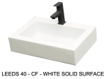 Lave-mains, sur mesure : L 50 à 80 x P 35 à 51 cm, finition lisse mate, 10 couleurs au choix, Anti bactérien, résine Akrytan® teinté dans la masse, Livraison Offerte.