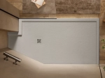 Receveur de douche, sur mesure : Largeur 60 à 300 cm x l. 60 à 150 cm. Bac à douche en résine Akrytan® anti glissant, finition lisse, 10 couleurs, Livraison offerte et rapide