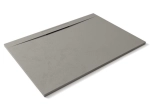 Receveur de douche caniveau Extra plat, Largeur 100 à 200 cm x 75 à 100 cm, dix couleurs aux choix, Résine anti glissant PN22, finition ardoise, LIVRAISON OFFERTE et rapide