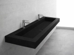 Plan vasque Design, sur mesure, Largeur 100 à 200 cm x Profondeur 40 à 60 cm, résine minérale ACRYSTONE® SOLID-SURFACE Finition lisse, Livraison Offerte et Rapide.