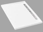 Bac douche italienne design, avec évacuation d'eau dans la largeur, Largeur 120 à 200 x l. 70 à 100 cm, Extra plat, résine minérale anti glissant,  LIVRAISON OFFERT