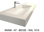 Wall-hung vanity unit, washbasin 90 cm, MIAMI 90 AT colours