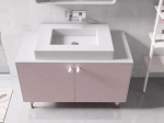 Plan vasque suspendu en Corian® Arctic White - PARIS