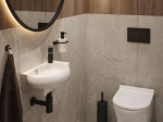 Vasque murale compacte ASTOPIA 42,5 cm blanc brillant. Idéale WC et petite salle de bain. Design ovale, gain de place, garantie 10 ans. Livraison gratuite.
