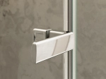 Porte de douche battante, sur mesure, verre 8 mm - BRAY