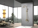 Robinetterie salle de bain complète : colonne de douche, mitigeurs lavabo, bidet et douche. Finitions noir mat, chrome, or brossé. Livraison offerte.