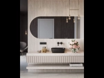 Vasque SYRNA ovale 50 cm en céramique noir mat. Lavabo design à poser avec technologies UP-SLIM et UP-CLEAN. Garantie 10 ans. Livraison gratuite.