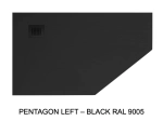 Pentagonal shower tray with corner drain - PENTAGON