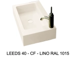 Skræddersyet håndvask, farvet resin LEEDS LV55-B
