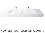 Plan vasque Design, sur mesure, Largeur 150 à 200 cm x Profondeur 40 à 60 cm, résine minérale ACRYSTONE® SOLID-SURFACE Finition lisse, Livraison Offerte et Rapide.
