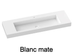Plan vasque suspendu, lavabo 96 cm, résine SEVILLA XXL 96 SA