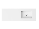 Plan vasque encastrable en Corian® Arctic White - PARIS