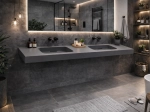 Double washbasin countertop, GLASGOW 40 CF DOUBLE colours